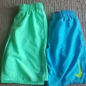 2 pair nike swim trunks
